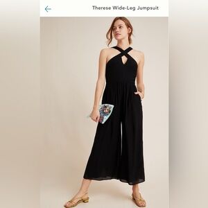 ANTHROPOLOGIE THERESE Wide Leg Jumpsuit
